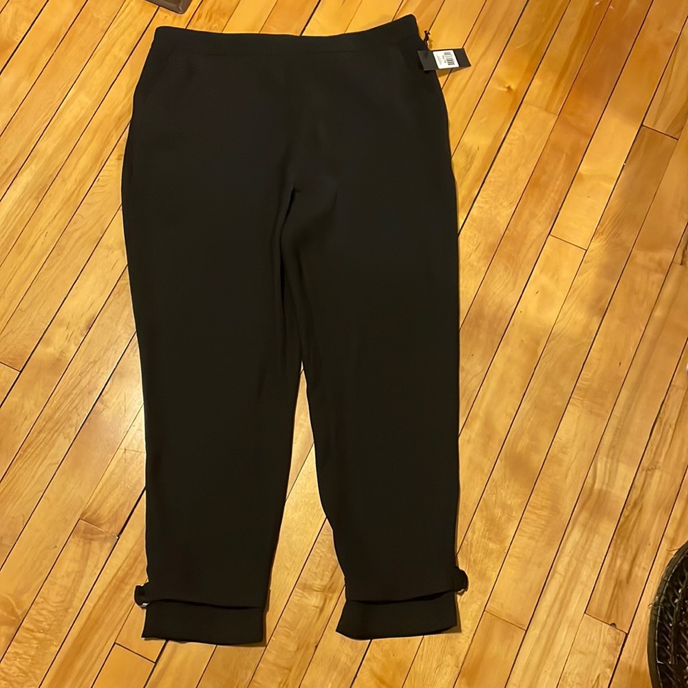 NWT Black Tape pull on dress pant with ankle cuff detail